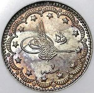 1915 NGC MS 64 �^�[�L�[ 5 �N���V�� 1327/7 ���V���b�g �I�X�}���鍑 �R�C�� (24102501C)