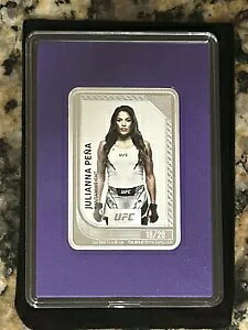 2024 NZ 造幣局 .999 シルバー UFC トレーディング コイン アメジスト ミンテージ ジュリアナ ペーナ 18/20!