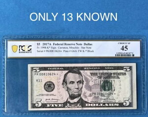 $5 _X X^[ m[gA13 mAPCGS 45 CHOICE XF FR 1998-K*