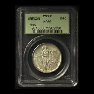 1936 50c �I���S���L�O�V���o�[ �n�[�t�_���[ PCGS MS 66 - �������� �č�
