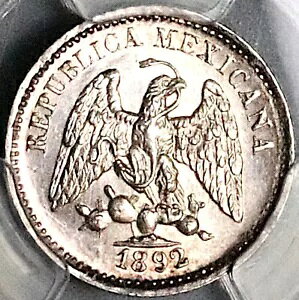 1892-Ga PCGS MS 63 LVR 5 Z^{X 78k Vo[ RC POP 1/2 (24112703C)