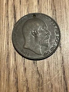 イギリス国王エドワード 7 世の珍しい統一コイン