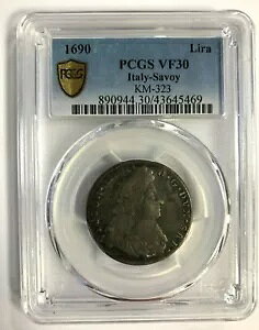 �C�^���A�̏B SAVOY 1690 1 ���� 20 �\���f�B VF30 PCGS �O���[�h�A�S�[���h �V�[���h�t��