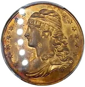 (1850 �N��) PCGS ���o�e�B 25/GTT 2b (R-7) �g�� �T�� �J�E���^�[ �}�[�`�����g �g�[�N��