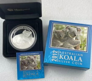 2012 �I�[�X�g�����A�Y KOALA 5 �I���X 999 �V���o�[ �v���[�t �p�[�X �~���g �R�C�� �{�b�N�X����