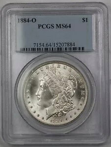 1884-O �č������K�� �V���o�[ 1 �h�� �R�C�� PCGS MS-64 (�Ǖi) BR3 T
