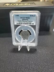 1995 ???? �C���h�l�V�A 5 ���s�A PCGS MS 66 �Ƒ��v��v���O���� 3rd POP �̂� 26