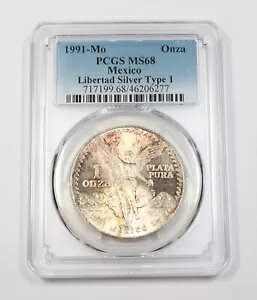 1991 Mo PCGS MS68 �^�C�v 1 ���L�V�R �g�[�� 1 �I���X �V���o�[ ���x���^ �A�� �I���U �R�C�� 39584A**