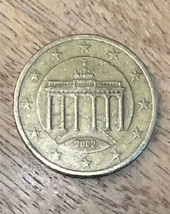 Moneda de 50 c?ntimos del a?o 2002�A�A���}�j�A D