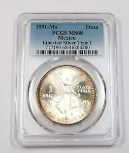1991 Mo PCGS MS68 ^Cv 1 |LVR - 1 IX Vo[ x^ - Un Onza RC #39583A