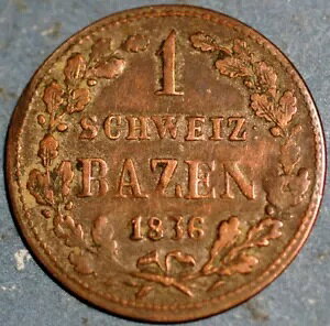 �X�C�X �O���E�r�����f���B 1 �o�b�c�F�� 1836 ���[ �~���g KM# 15