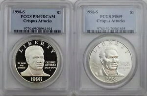 1998-S NXpX A^bNLO 2 Vo[ _[ Zbg PCGS PR69DC & MS69