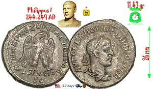 �Ñネ�[�}�鍑 �R�C�� �V���o�[ TETRADRACHM �t�B���b�v�X �t�B���b�v 1 �� 244 247 AD#23038