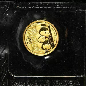 2013 中国 50 元 1/10 オンス パンダ金貨