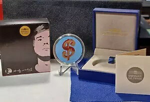 2011 フランス 10 ユーロ アンディ ウォーホル 90% シルバー 22.2g - 低鋳造コインのみ 2,887 個