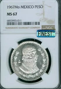 1967 Mo ���L�V�R �V���o�[ 1 �y�\ NGC MS67 �ō������W�X�g�� & MAC �X�|�b�g���X �v���[�t���C�N�B