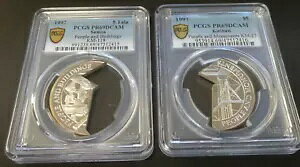1997 �L���o�X �T���A 5 �^�� $5 �s�[�v�� �r���f�B���O ���j�������g 2 �p�[�g �R�C�� PCGS PR69DCAM