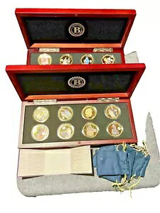 2014 コイン クイーン エリザベス 2 世戴冠の瞬間 24K ゴールドメッキ (16 コイン) COA