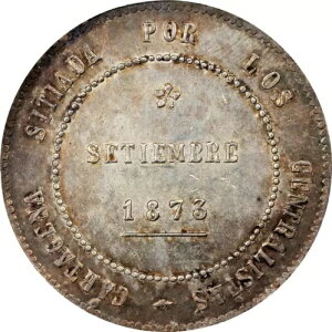 1873 J^wivݕ 5 yZ^ KM716 PCGS UNC ڍ