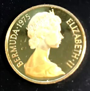 バミューダ 1975 エリザベス 2 世 100 ドル金貨 注: $60.00 減額