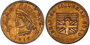 1912 Rd Ind $1 �u���e�B�b�V�� �R�����r�A �S�[���h / PCGS �O���[��-400 HR7 POP 2/0 CAN9