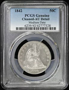 1842 50C V[ebh oeB n[t_[ ~fBA fCg PCGS AU ڍ