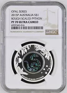 2015-P �I�[�X�g�����A �V���o�[ �I�p�[�� �V���[�Y ���t �X�P�[���h �p�C�\�� - NGC PF70 UCAM