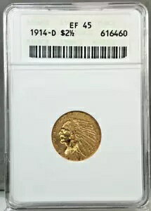 1914-D $2.50 CfBAwbhNH[^[ C[O  ANACS EF 45 ~XF45 I[h z_[