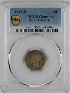 1916 D �}�[�L�����[ �_�C�� G �f�B�e�[�� PCGS (������) - PCGS �S�[���h �V�[���h