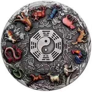 2022 $5 Twelve Lunar Animals 5IX Vo[ AeB[N J[ RC