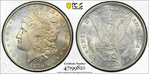 1878 8TF PCGS MS63 VAM-4 �f���e�B�N���`�b�v 8 �e�[���t�F�U�[ ���[�K�� �V���o�[ �_���[