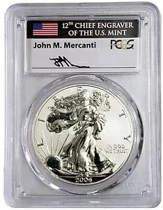 2006-P 1 �I���X �V���o�[ $1 20 ���N�L�O EAGLE Rev. Pr. PF69 �W���� M.�}�[�J���e�B �R�C���B