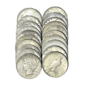 US Peace Silver Dollars (20 �R�C�����b�g) 90% �R�C�� VG - �ɍ�