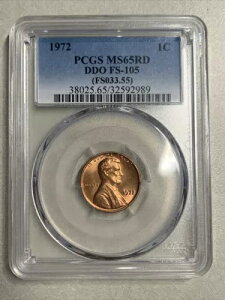 1972- J[ Zg- A o[X- PCGS- MS65RD- DDO FS105 (FS033.55) (51/19)