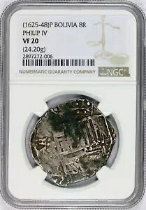 1625-48 P �{���r�A �t�B���b�v 4 �� 8 ���A���X �V���o�[ �R�u NGC VF20 ���ɏ㎿�ȃR�C��