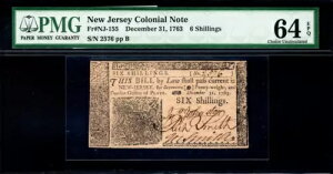 j[W[W[An Fr#NJ-155 1763 N 12  31  6s PMG 64 EPQ *O*