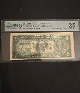 1935 E $1 �V���o�[�ؖ����G���[ ���I�t�Z�b�g����G���[ PMG 25 EPQ