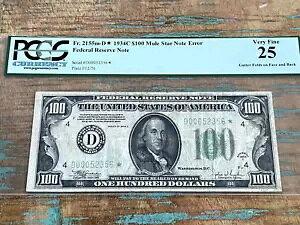 $100 1934C 2155-D* N[uh PCGS 25 A ~[ X^[ ̃K^[܂ڃG[