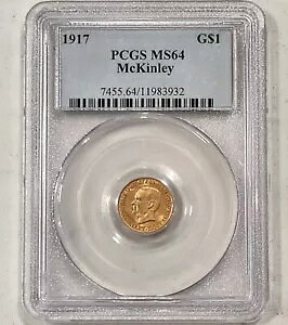 1917 G$1 }bL[ S[h PCGS MS64 čǋLO