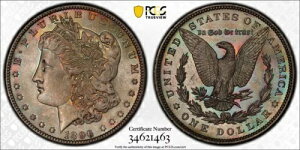 1896 [K Vo[ _[ PCGS MS65 VAM-4 _uX^[ gbv 100 g[