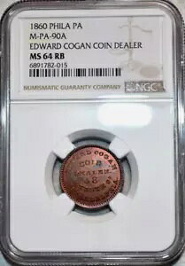 :1860 tB PA M-PA-90A }[`g g[N ED R[K RC fB[[ NGC MS64RB A R8