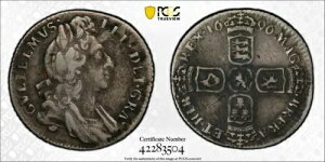 1696�N �C�M���X 6D 6�y���X �V�b�N�X�y���X S-3529 �A�[���[�n�[�v PCGS VF30