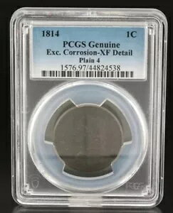 PCGS �F�� �{���� 1814 �N���V�b�N �w�b�h ���[�W �Z���g #538