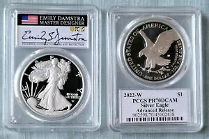 2022 W SILVER EAGLE PCGS PR70 DCAM Advance ���G�~���[ �_���X�g�����茳�Ƀ����[�X