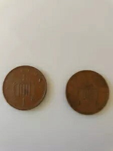 �ǍD�ȏ�ԂŔ��Ɋ󏭂� 1971 �N�u�j���[ �y�j�[�v 1p �R�C�� 2x