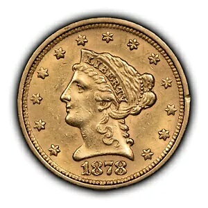 1878 G$2.50 ���o�e�B �w�b�h �S�[���h �N�H�[�^�[ �C�[�O�� - ���� - AU �R�C�� - SKU-G1359