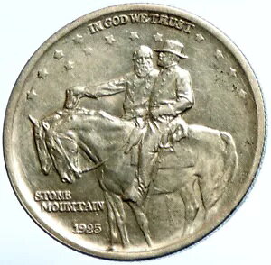 1925年 USA Stone Mountain GENERALES LEE & JACKSON シルバー ハーフダラー コイン i102901