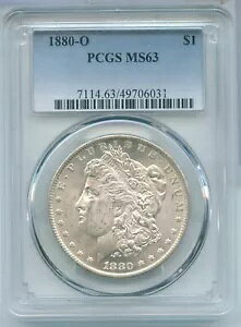 1880-O ���[�K�� �V���o�[ �_���[ $1 PCGS MS63 �j���[�I�[�����Y������ - SS207