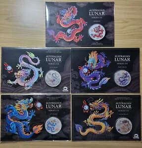 2024 �I�[�X�g�����A����N 1 �I���X �V���o�[ �J���[ �J�[�h�Z�b�g 5 �R�C��