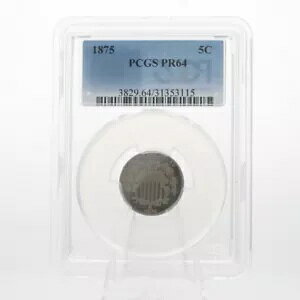 1875 �V�[���h 5 �Z���g US �R�C�� PCGS PR64 �t�B���f���t�B�A �~���g �����P�[�X